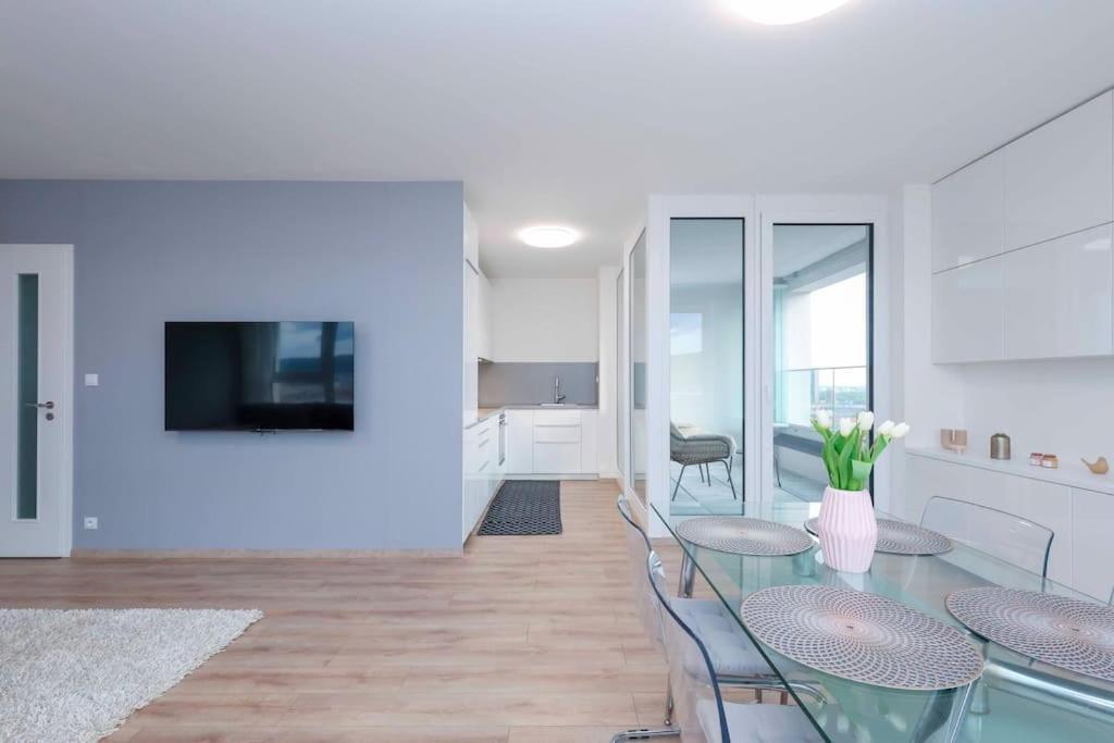 Danubius One - Spacious Apartment W Free Parking บราติสลาวา ภายนอก รูปภาพ